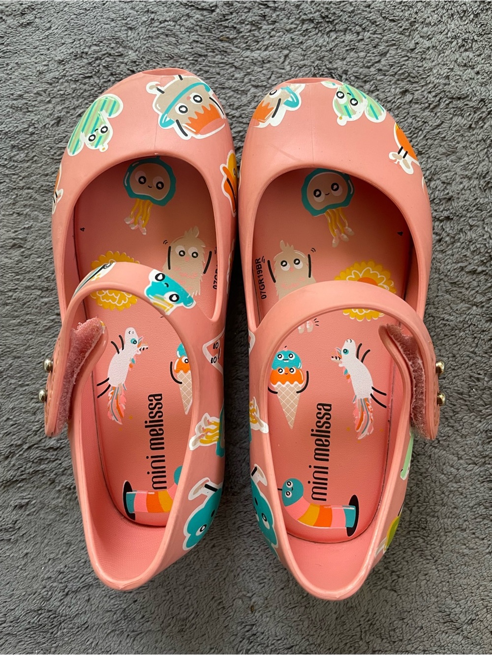Mini Melissa ultra girl flat shoes size 9